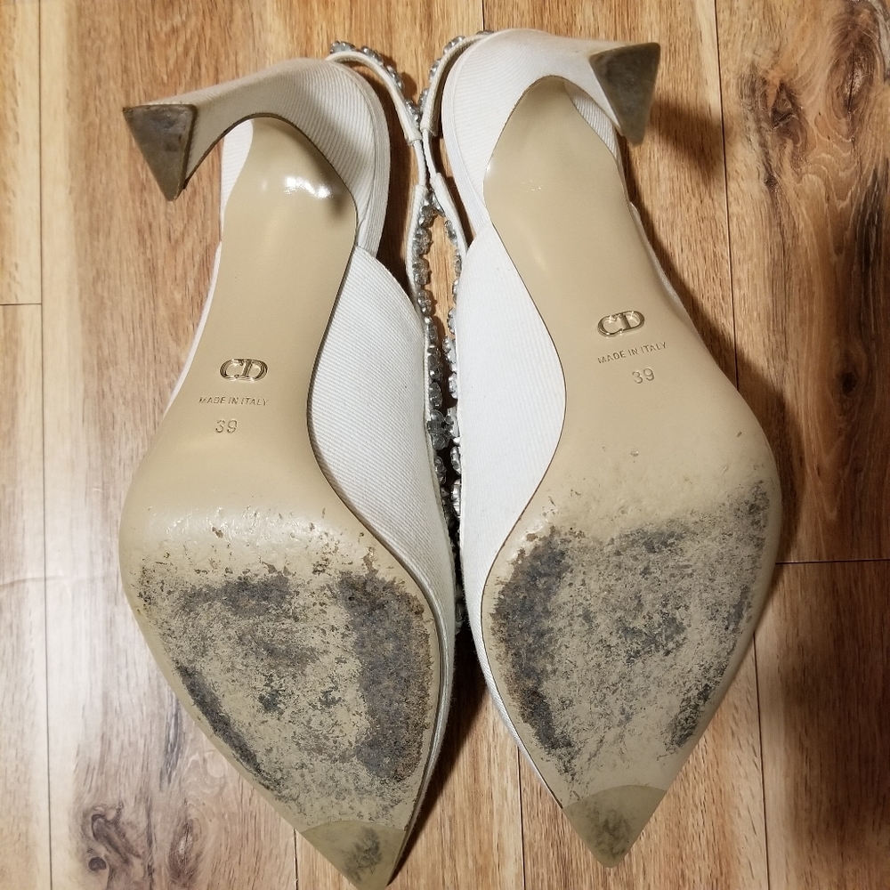 ❤SOLD❤Christian Dior Garland Slingback Crystal - Picture 7 of 8